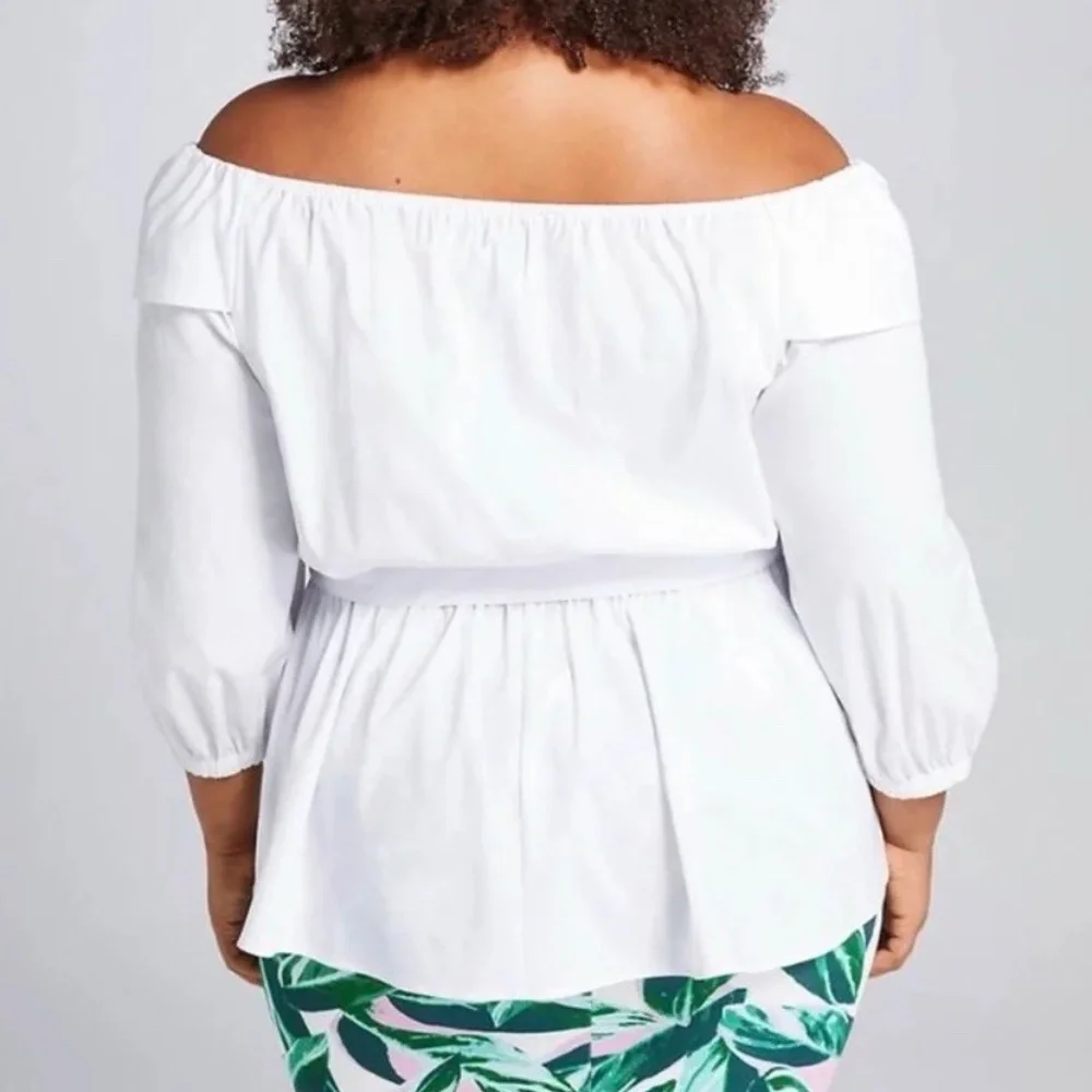 Lane Bryant Beauticurve X Off Shoulder Top NWT Size 28 - Picture 2 of 2
